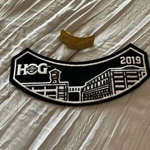 2019 Harley Davidson patch and pin